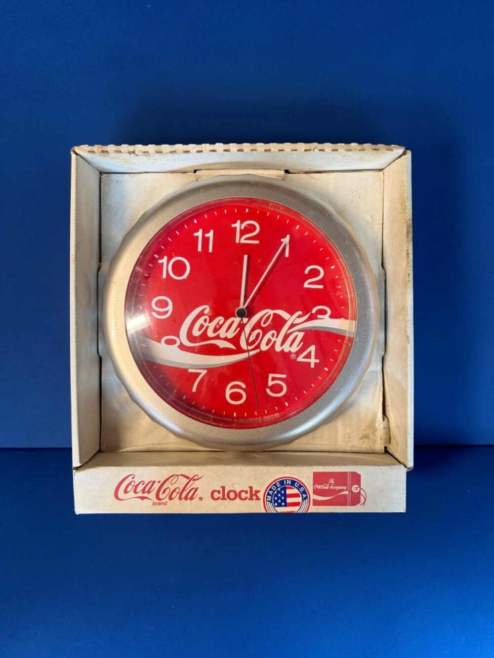 NOS RARE Vintage 1992 Coca Cola Wall Clock 11" Made in USA